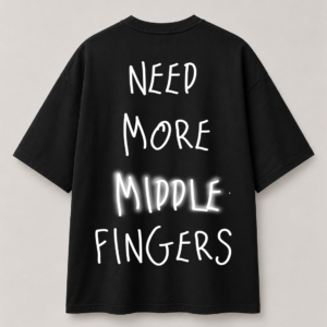 "Middle Fingers" Oversized Tee