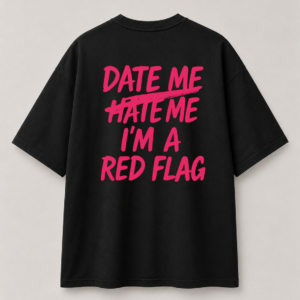 "Red Flag" Oversized Tee
