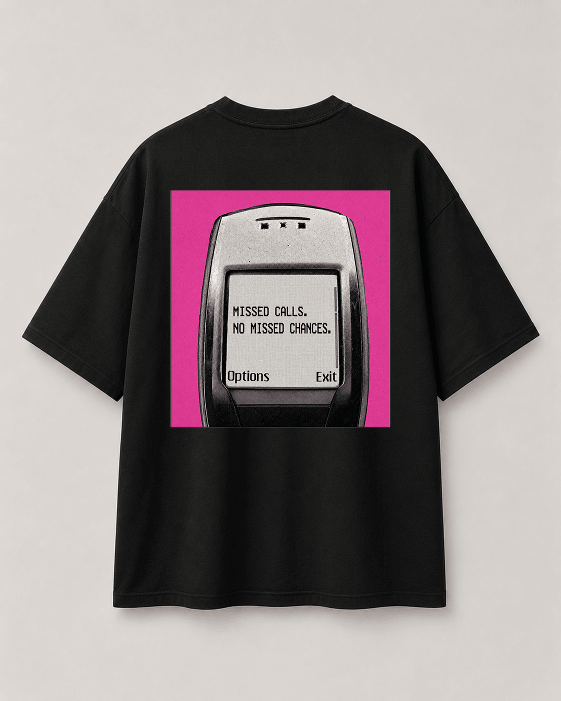 "Missed Calls" Oversized Tee